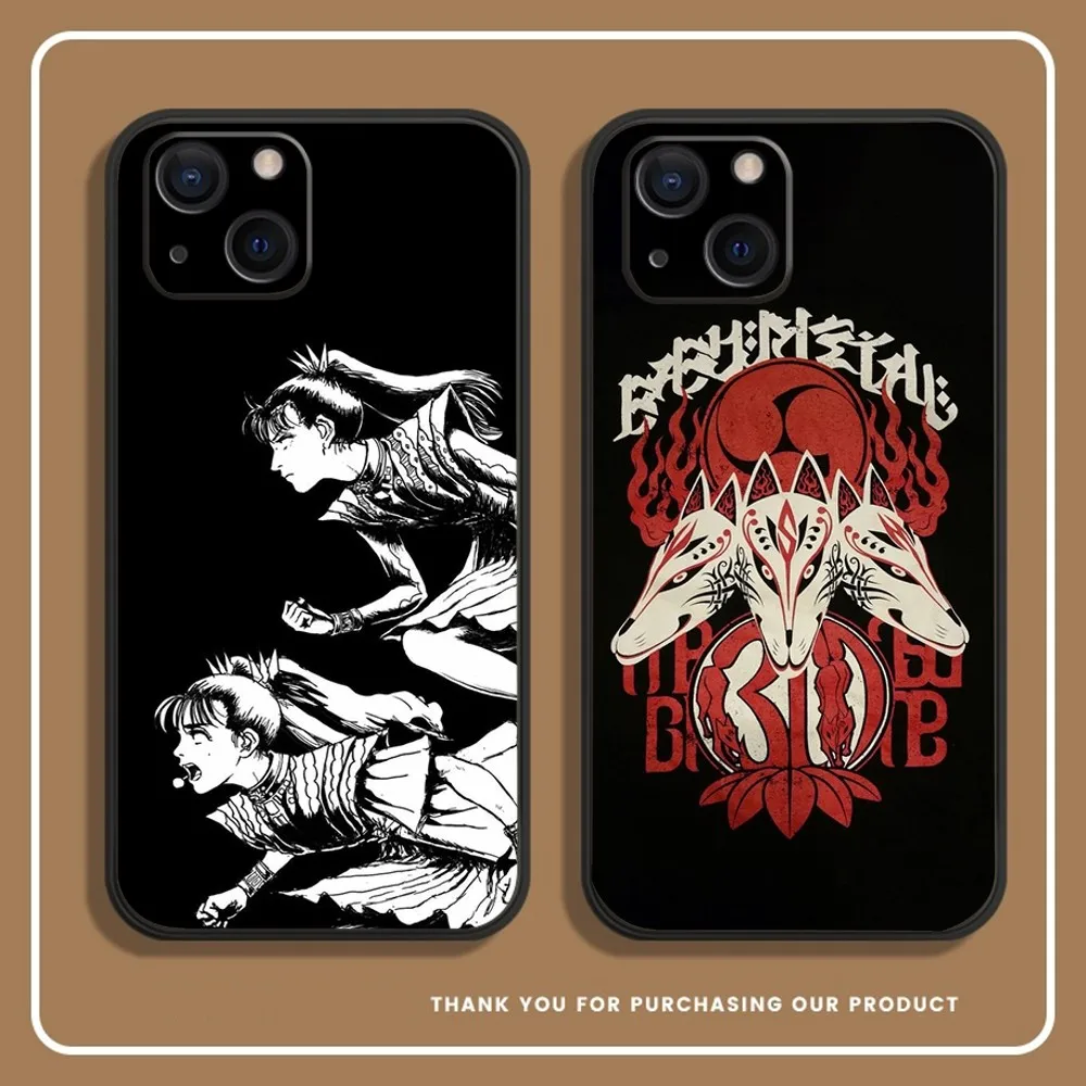Funda de teléfono Babymetal Girl Idol para iPhone 14,13,12 Mini 11 Pro XR,X,XS,MAX 6S,7,8 Plus, cubierta de silicona negra suave