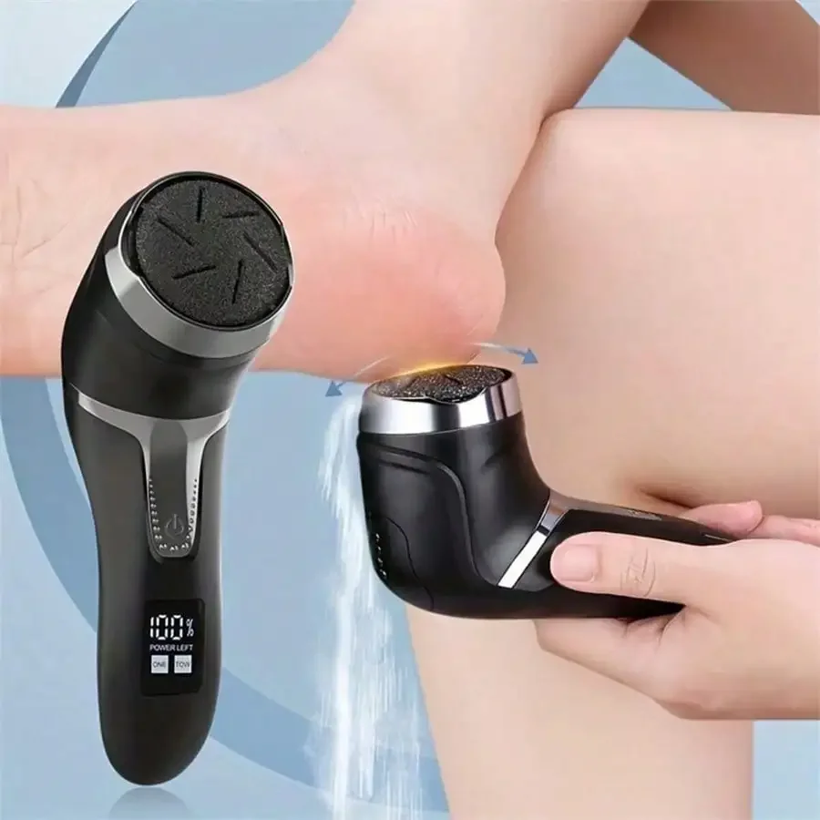 Electric Foot Pedicure Device With Dust Collector For Callus Removing