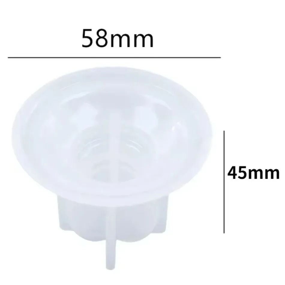 DIY Crystal Drop Adhesive Epoxy Resin Egg Shaped Storage Box with Diamond Heart Jewelry Box Storage Box Mirror Silicone Mold