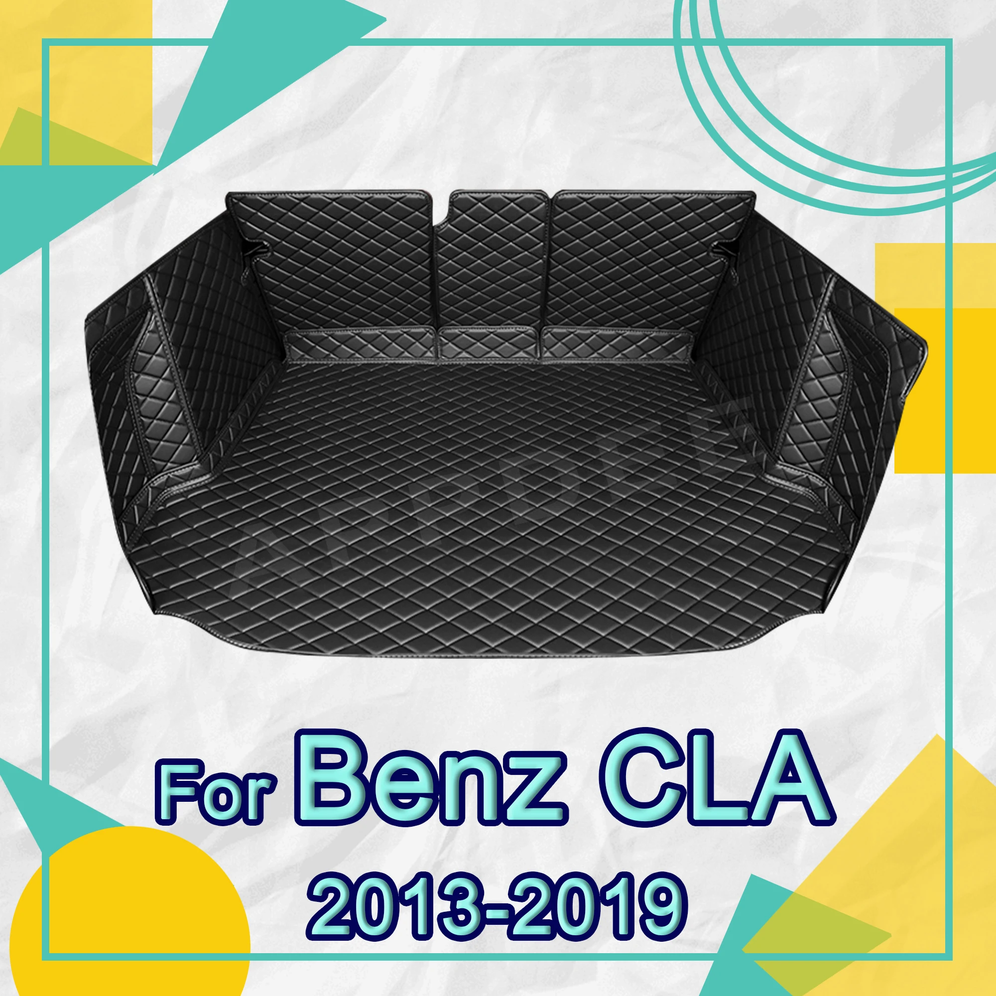 

Full Coverage Trunk Mat For Mercedes Benz CLA Class Sedan C117 2013-2019 18 17 16 Car Cover Pad Interior Protector Accessories