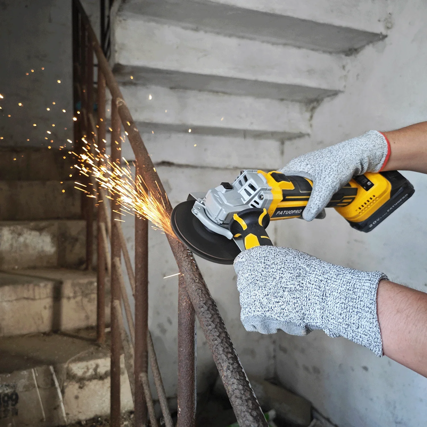 125mm Cordless Angle Grinder Brushless Electric Cutting Machine Speed Adjustable Digital Display fit BL1830 1840 1850 1860 5