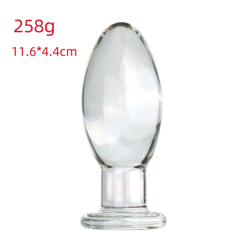 VaHppy Glass Anal Plugs Large 780g Diameter 7cm Duck Egg Style Sex Toys Masturbator Extension Training Lesbian Gay SM BDSM Sex