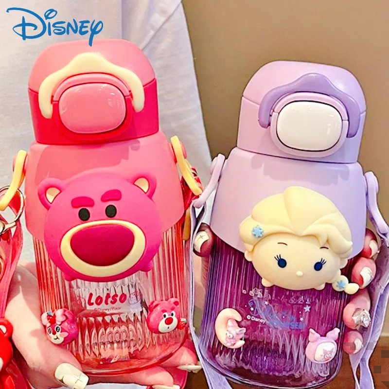 Disney Double Drinking Cup Cute Lotso Mickey Strawberry Bear Ice And Snow Cartoon Square Double Cannucce Water Bottl Regali Di Festa