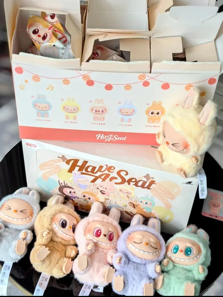 POP MART Macaron 2nd Generation Labubu Sitting Party Vinyl