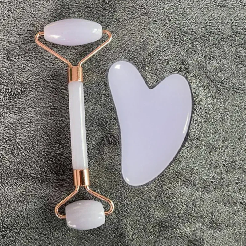 Natural Rose Resin Beeswax Roller Gua Sha Set Guasha Scraper Facial Massager Face Lifting Slimming for Neck Body Massage |