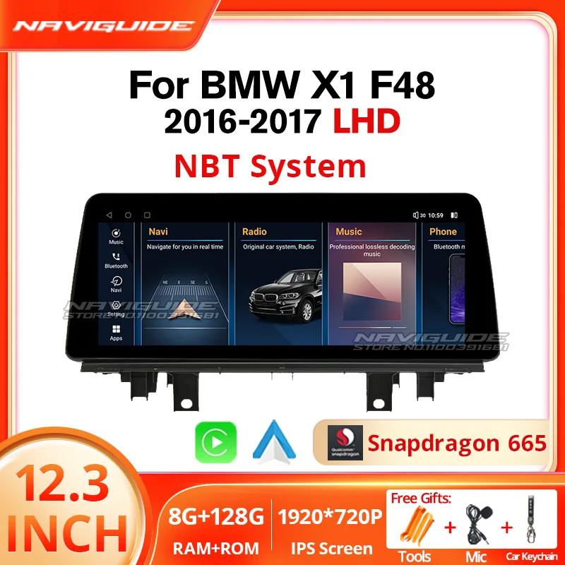 

Автомагнитола для BMW X1 F48 12,3-2016, Android 12, 2017 дюйма, GPS, Wi-Fi, 4G, BT