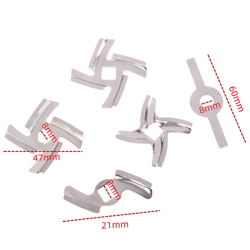 Food Grinder Attachments Meat Grinder Meat Grinder Spare Parts 1PC Meat Grinder Parts Mincer Blade Food Grinding Blade Knife Cutter Replacement Fits