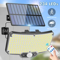 234LED Solar Lights Outdoor With 3 Modes Motion Sensor Solar Flood Lights with Remote IP65 Waterproof Security Solar Wall Lamp 1