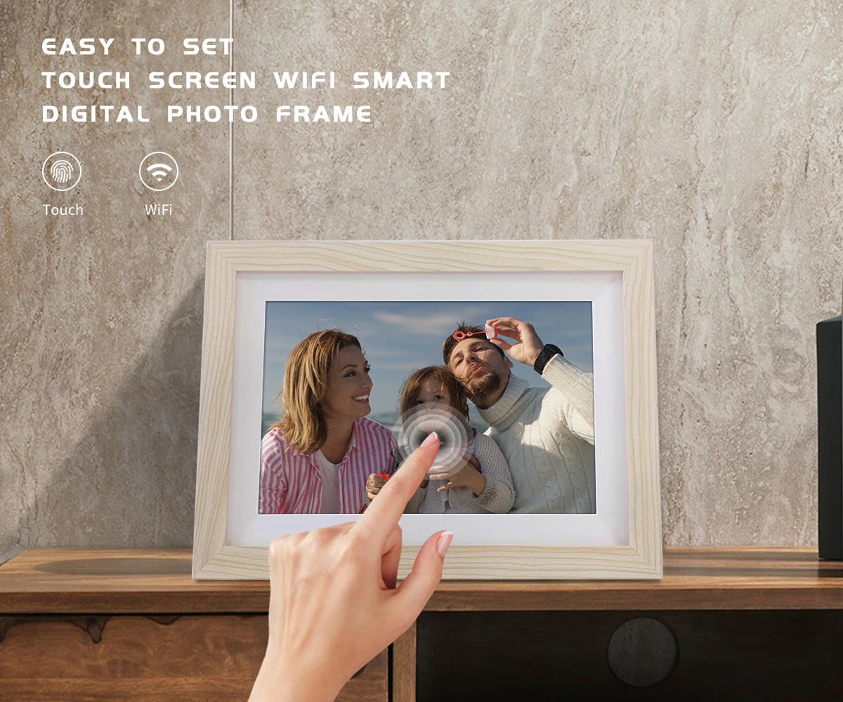 10.1inch frameo cloud wifi digital photo frame Built in 16GB IPS touch