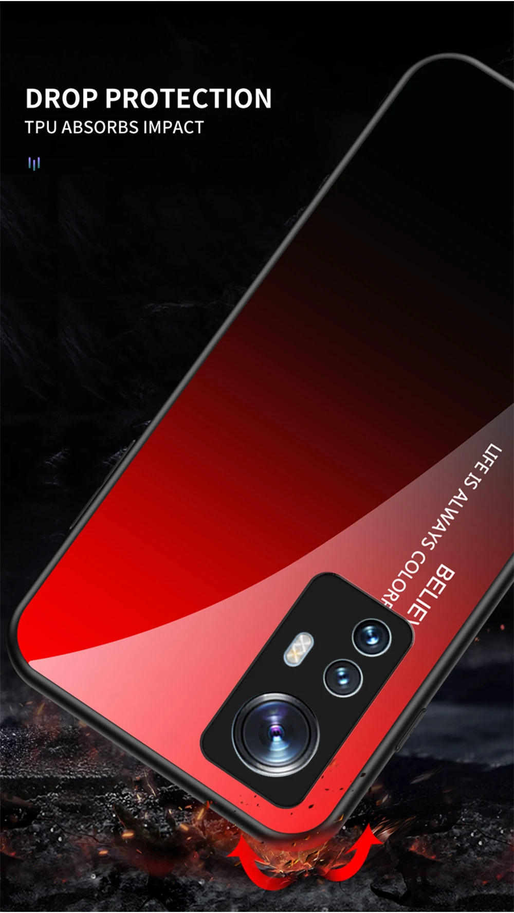 Mi 11 Lite Custodia DECLAREYAO Cover rigida in vetro per Xiaomi Mi 12 12X 11X 10 Ultra 9T 10T 11T 12S Pro Custodia in silicone Ultra Sli_voghion.com