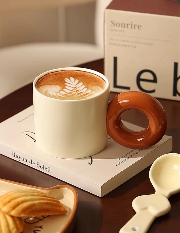 350ml Ceramic Mug with Large Handle