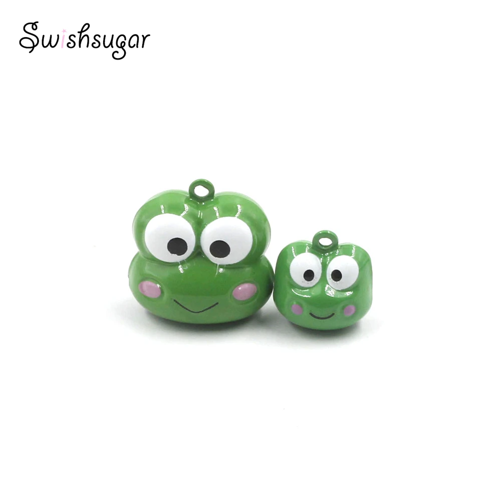 

Cartoon Metal Frog Animal Jingle Bell Charms Pendant Kids Children Keychain Bracelet Necklace Jewelry Finding Accessories