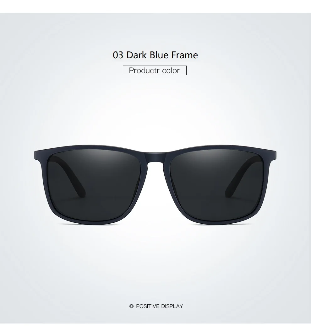 Vintage Square TR90 Frame Polarized Sunglasses Men Women Luxury Brand Designer Sun Glasses Driving Travel Retro Eyewear UV400