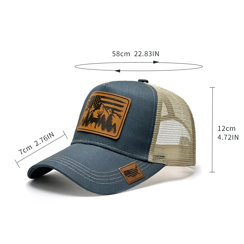 Unisex Leather Snapback Baseball Cap 11
