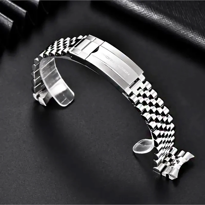 PAGANI DESIGN Silver Jubilee Stainless Steel Bracelet - 20MM Width, Waterproof, 220MM Length