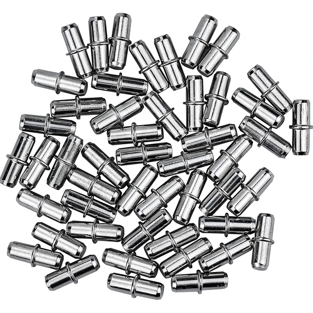 50pcs Shelf Support Pegs Pins Cabinet Closet Wardrobe Fixing Bracket Plate Holder Furniture Laminate Support Studs Hardware 2