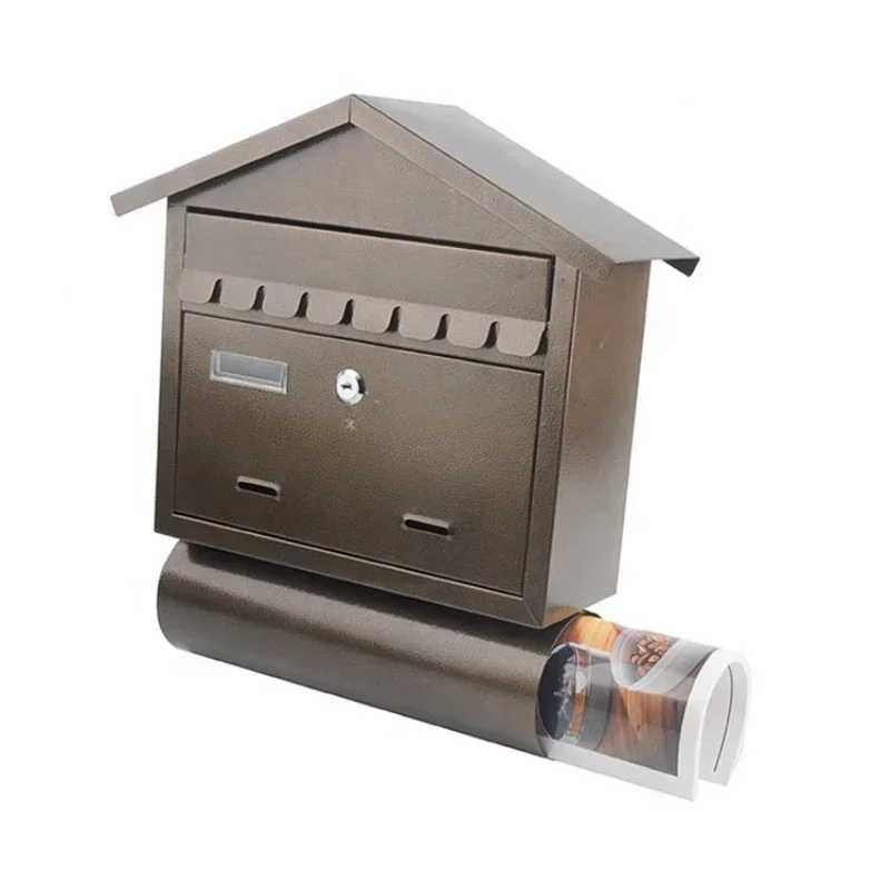 

Through The Door Locking Drop Box Steel Mailbox for Depositing Mail, Keys, Rent Payments, Checks Letter Box