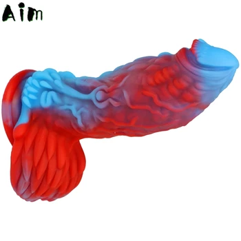 Dragon Monster Dildo Huge Penis with Suction Cup Big Dick Animal Anal Dildo Vagina Massager Masturbator For Men Women Sex Toys 6