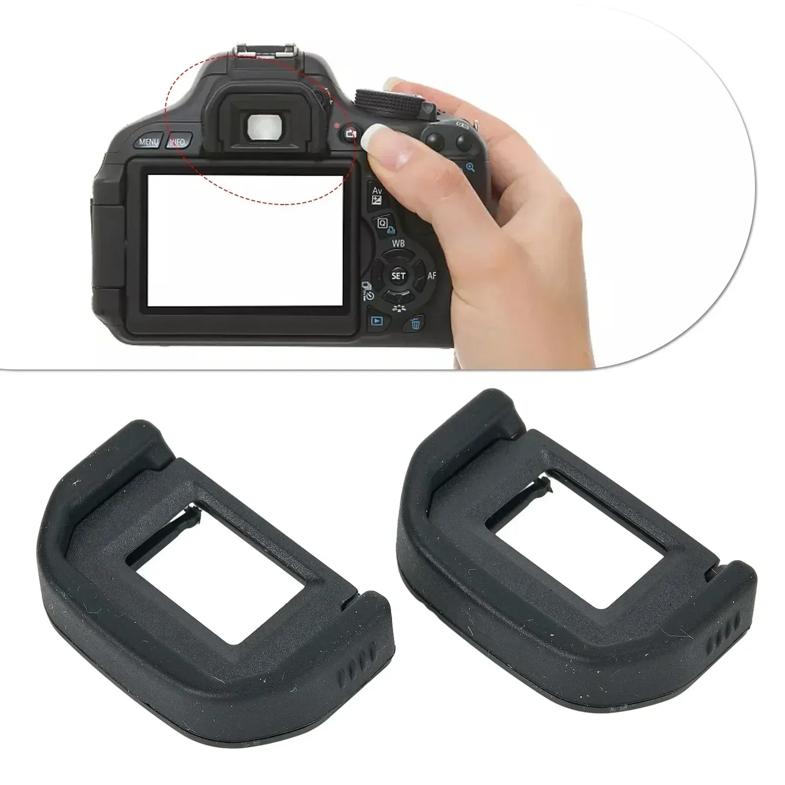 2pcs Viewfinder Eyepiece Eyecup Protective Cover For Canon 600D 500D 400D 300D 550D 450D 350D 1000D 1100D For REBEL T3 / Kis camera viewfinder accessories
