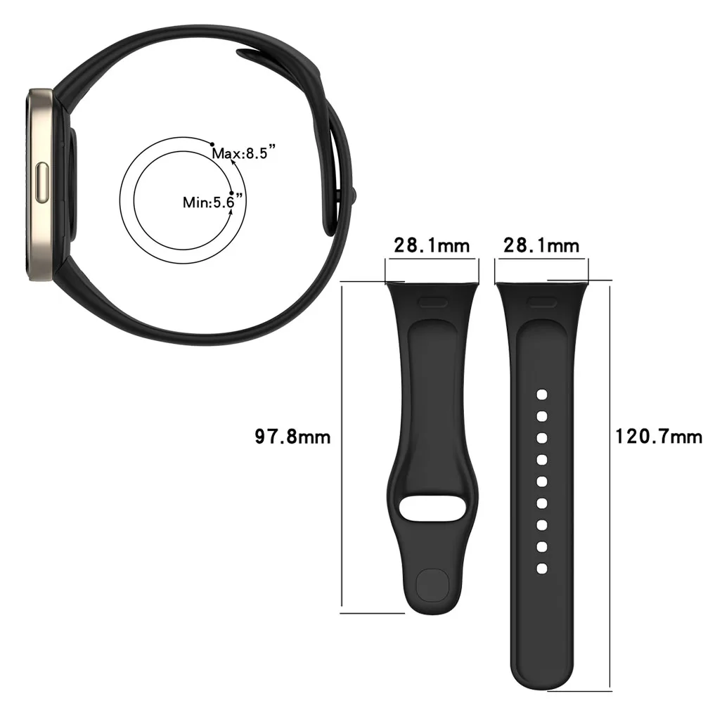 Silicone Watch Strap Replacement Band For Smart Watches