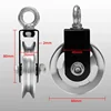 Cargo Lifting Loading Aluminum Pulley with Bracket  Fitness DIY Equipment Bearing Working-out Strength Wheel Diameter 73 88 93mm 4
