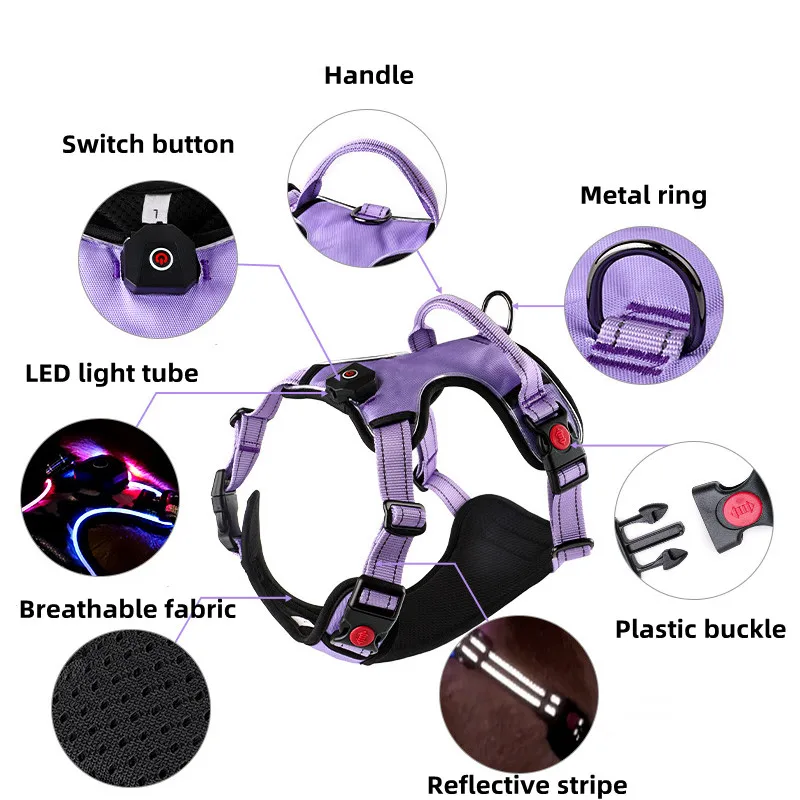 Luminous Large Dog Harness 5