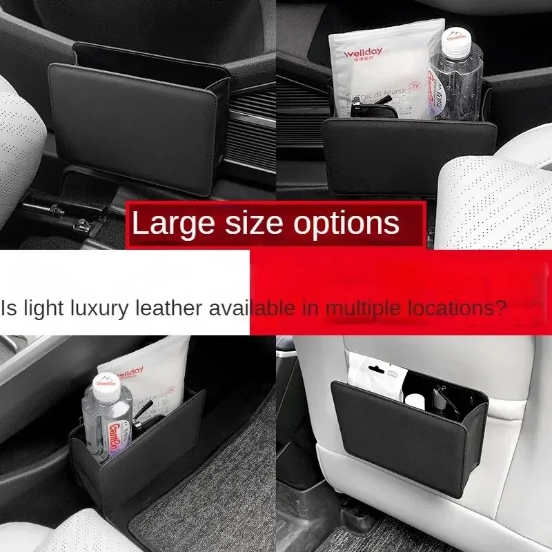 Car Trash Can Car Door Storage Box Foldable Seat Back thumbnail 3