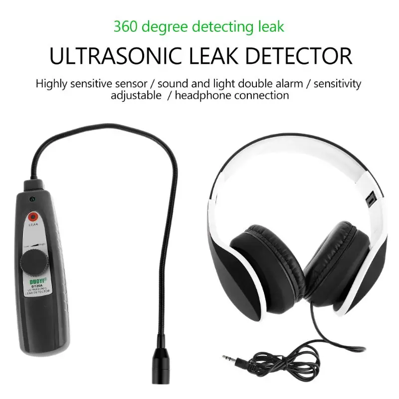 

DY26A Ultrasonic Leak Location Determine Meter Car Window Sealing Flaw Gas Vaccum Pressure Locator Sound Light Alarm