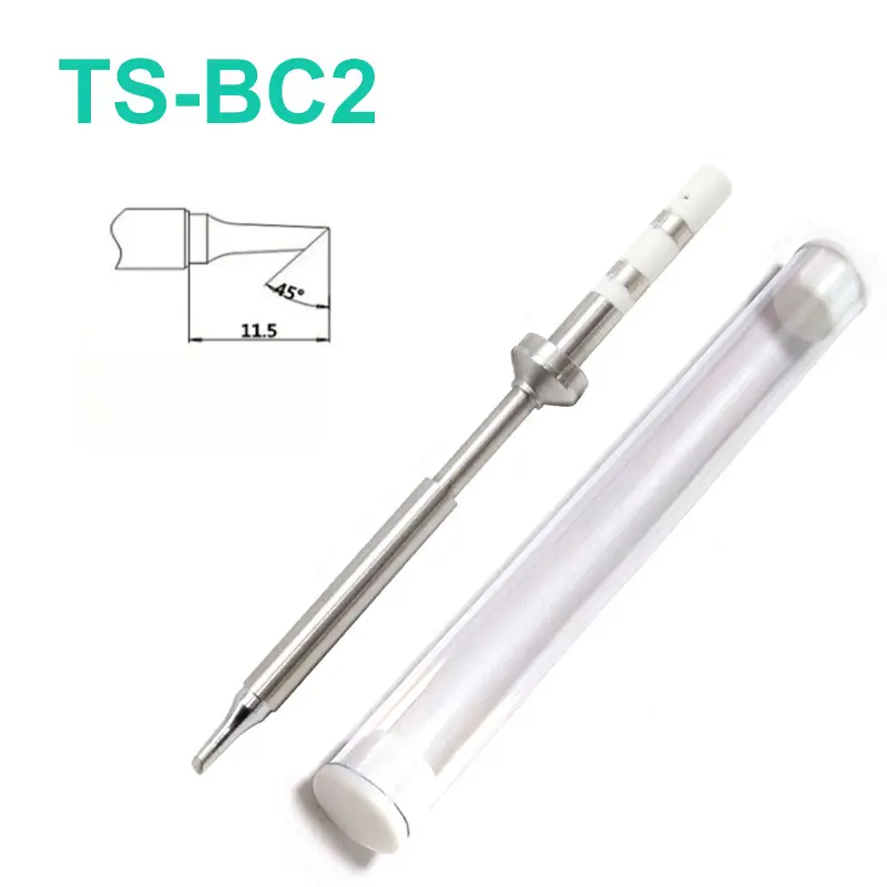 TS100 Mini Welding Horseshoe Sharped TS-BC1 TS-BC2 TS-BC3 TS-C1 TS-C4 Soldering Iron Tip for TS100 TS101 T85 Pin64 Pinecil V1 V2 image 9