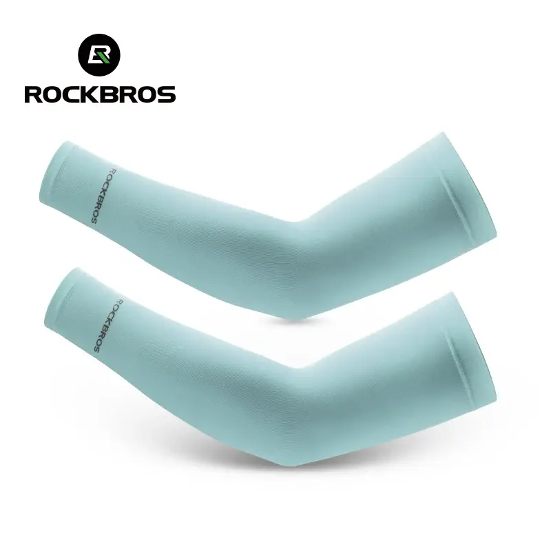 ROCKBROS  Arm Sleeve Breathable Quick Dry UV Protection Cycling Sport Sleeve Ice Fabric Sunscreen Sports Wear Fitness Arm Sleeve - Image 7