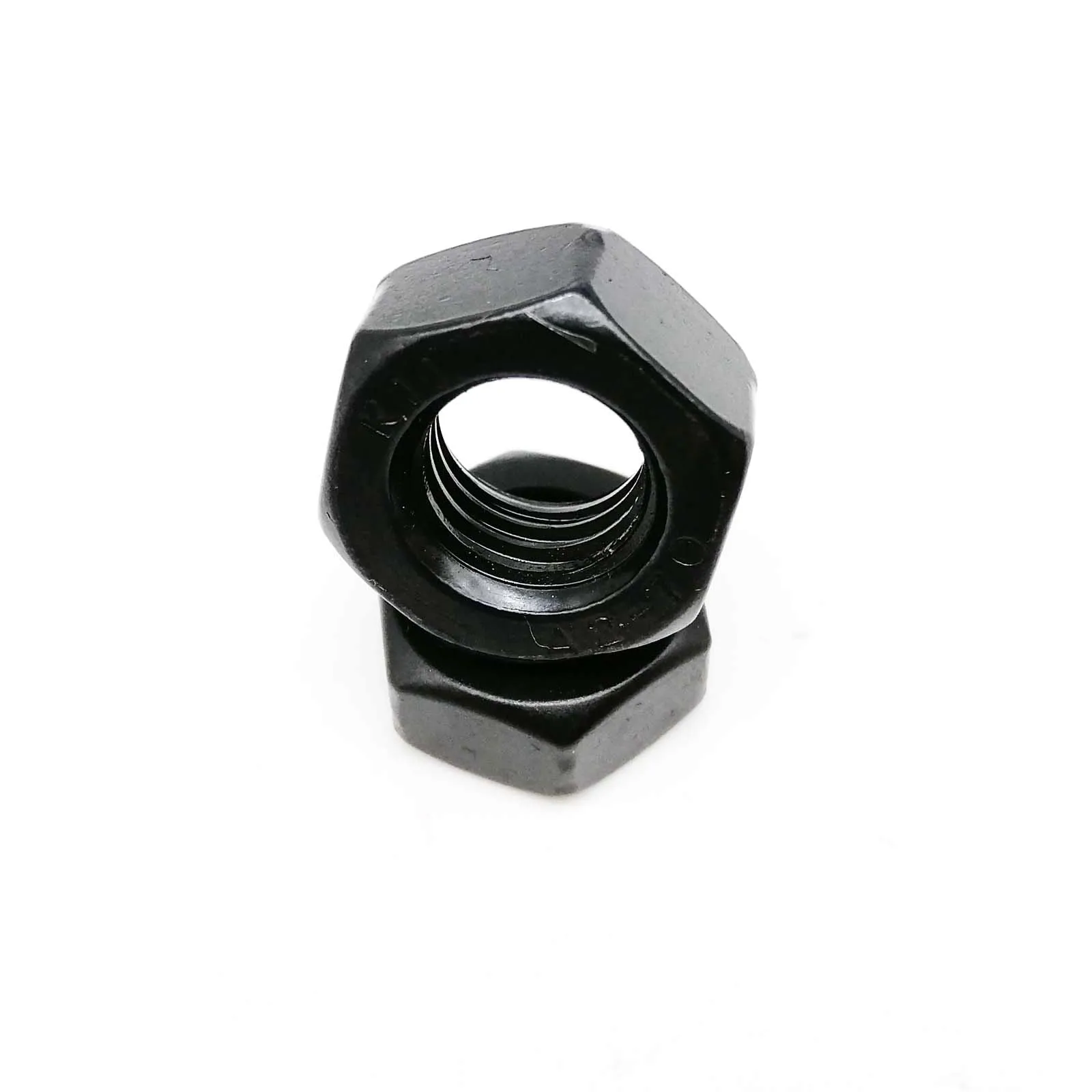 Hexagon Nuts M1.6 M2 M2.5 M3 M3.5 M4 M5 M6 M8 M10 M12 DIN934 304 A2-70 Stainless Steel Metric Thread Black Color
