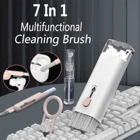 7 in 1 Laptop Keyboard Cleaning Kit Computer Keyboard Cleaner Brush Earphones Cleaning Pen For AirPods iPhone Keycap Puller Set 1