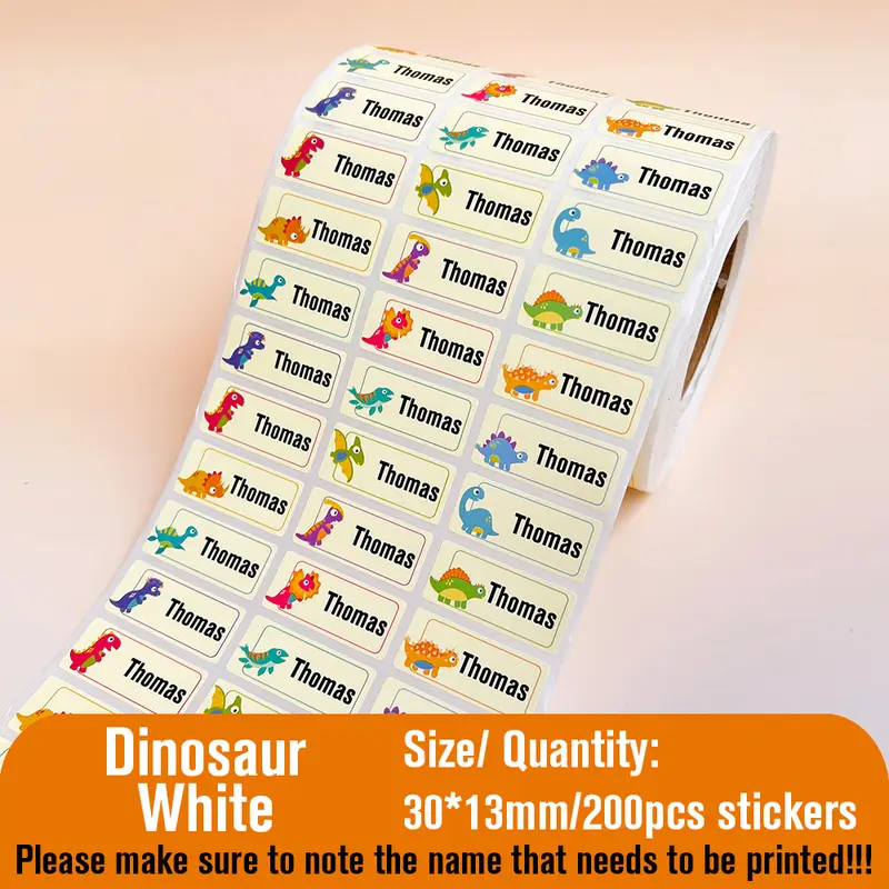 Custom Name Tag Sticker Waterproof Kawaii Stickers Decals Personalized First Name Label for Children School Stationery Bottle - Image 7