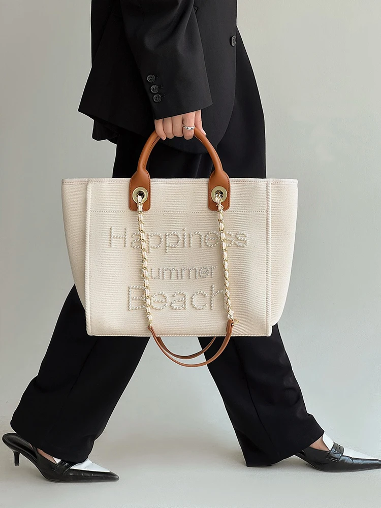 Luxury Canvas Beach Bag Luxury Designer Brand Purses And Handbags