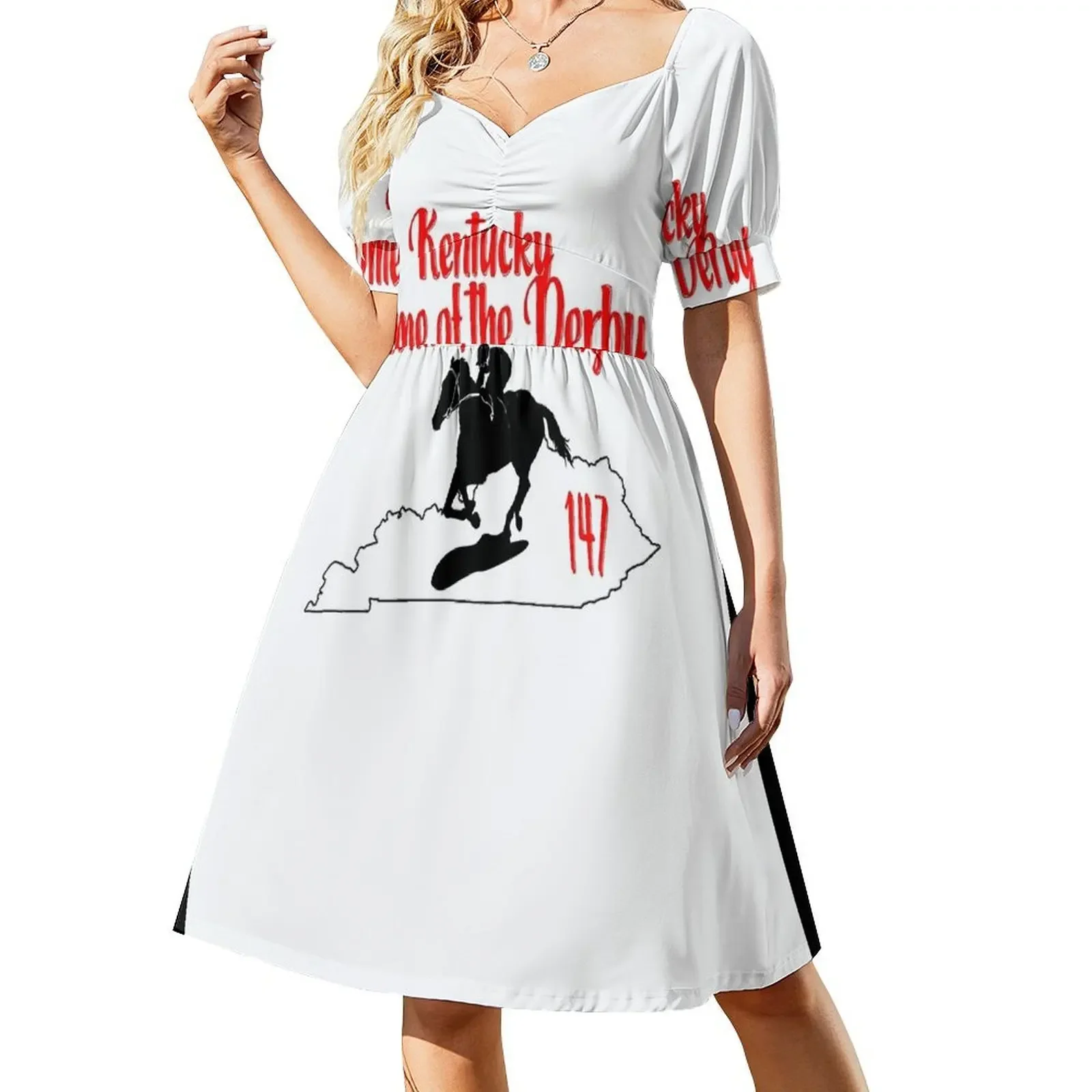 thumbnail image 1 of Kentucky Home of the Derby 147 Vestido sin mangas ropa de mujer vestidos de manga larga Vestido, 1 of 7