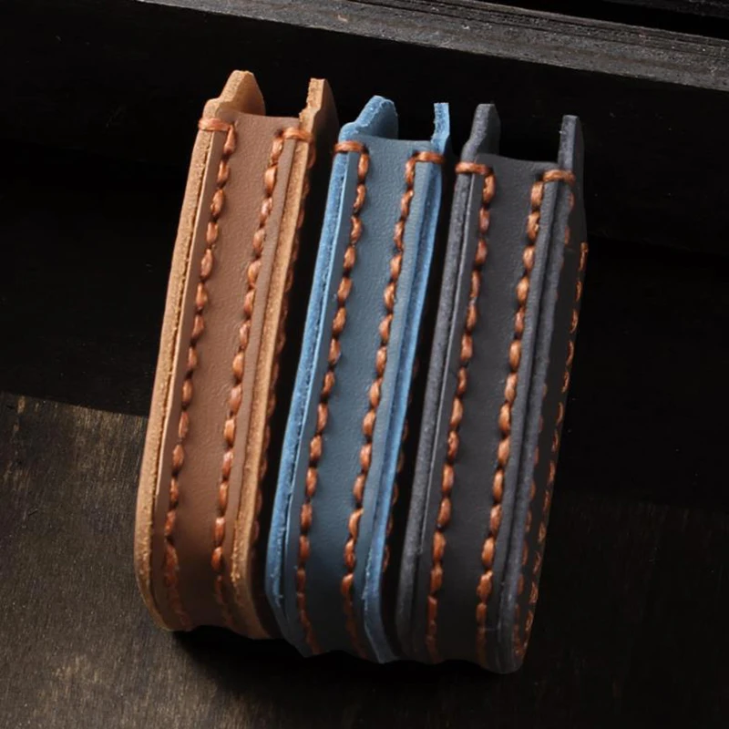  가죽 자동차 키 케이스 블루투스 리모컨 키 가방 내구성 있는 키체인 보관 파우치 (볼보 EX30 용)