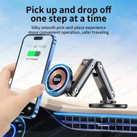 15W Car Magnetic Wireless Charger Holder 360 Rotation Metal Adjustable Angle in Car Stand For Iphone 15 14 13 12 Pro Max Samsung - Image 3