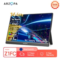 ARZOPA Moniteur portable 16,1 pouces, 144 Hz, 100 % sRGB, 1080P FHD, écran IPS, deuxième écran externe pour ordinateur portable/PC/PS5/Mac/Xbox Z1FC 1