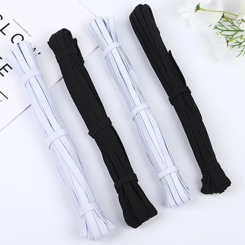 3/5yards 0.8cmDIY Crochet Band Elastic Suitable for Protective Clothing Elastic Band DIY Sewing Elastic Rope Accessories