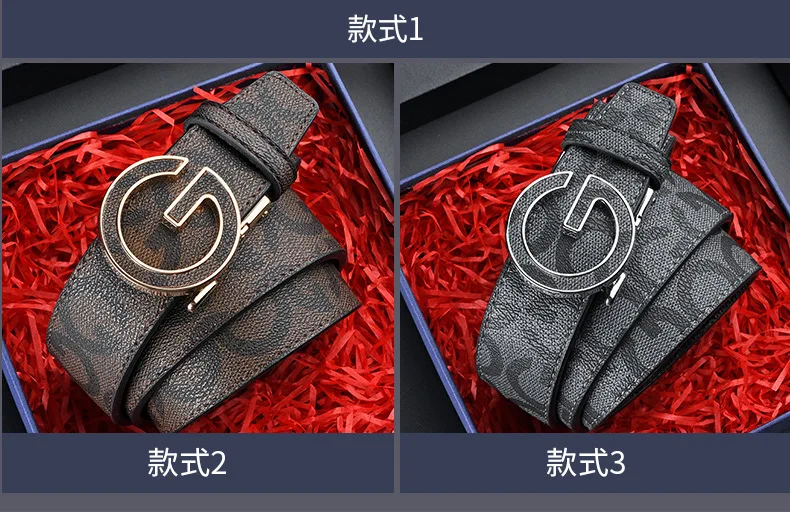 New Business Men Belts Casual Fashion Luxury Lady Designer Famous Brand Male G Buckle Women Leather Belt for women dress