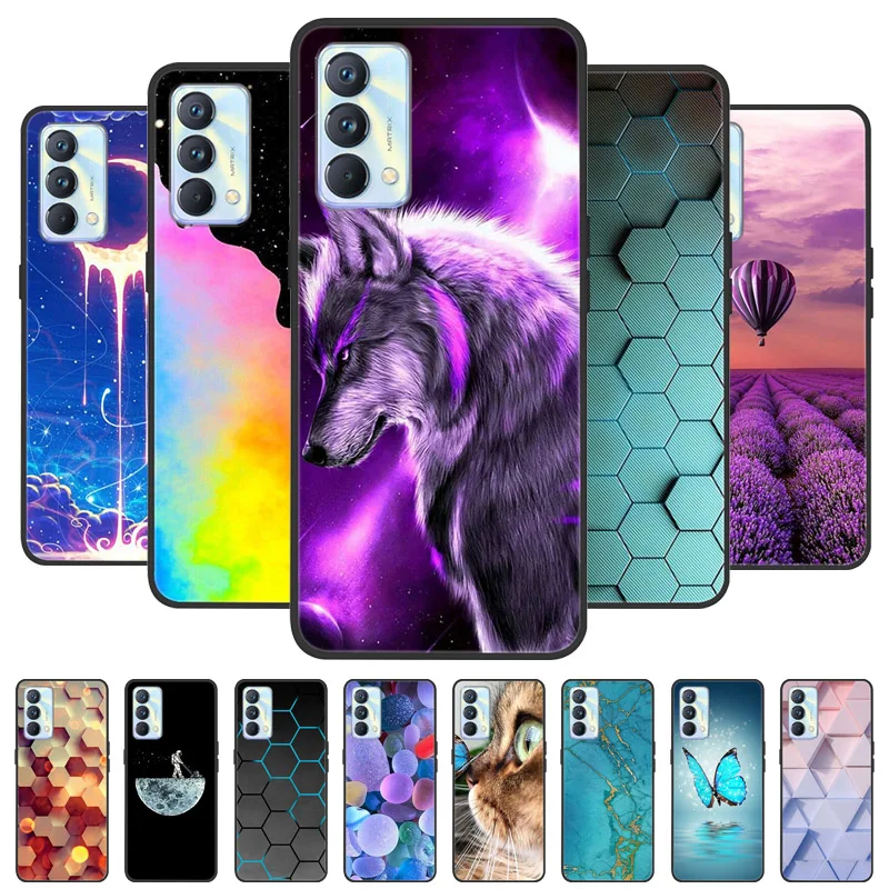 Per Cover Realme Gt Master Case Gt Master Edition Capas Fashion Black Back Tpu Soft Cover Per Realme Gt Master Explorer Fundas