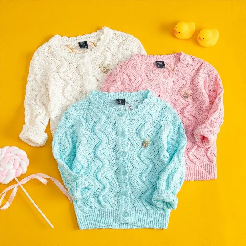 0-36 Month Toddler Cardigan Sweater Unisex Baby Boy & Girl Jacket Cotton Infant Coat 1 2 3 Years Baby Clothes 225441