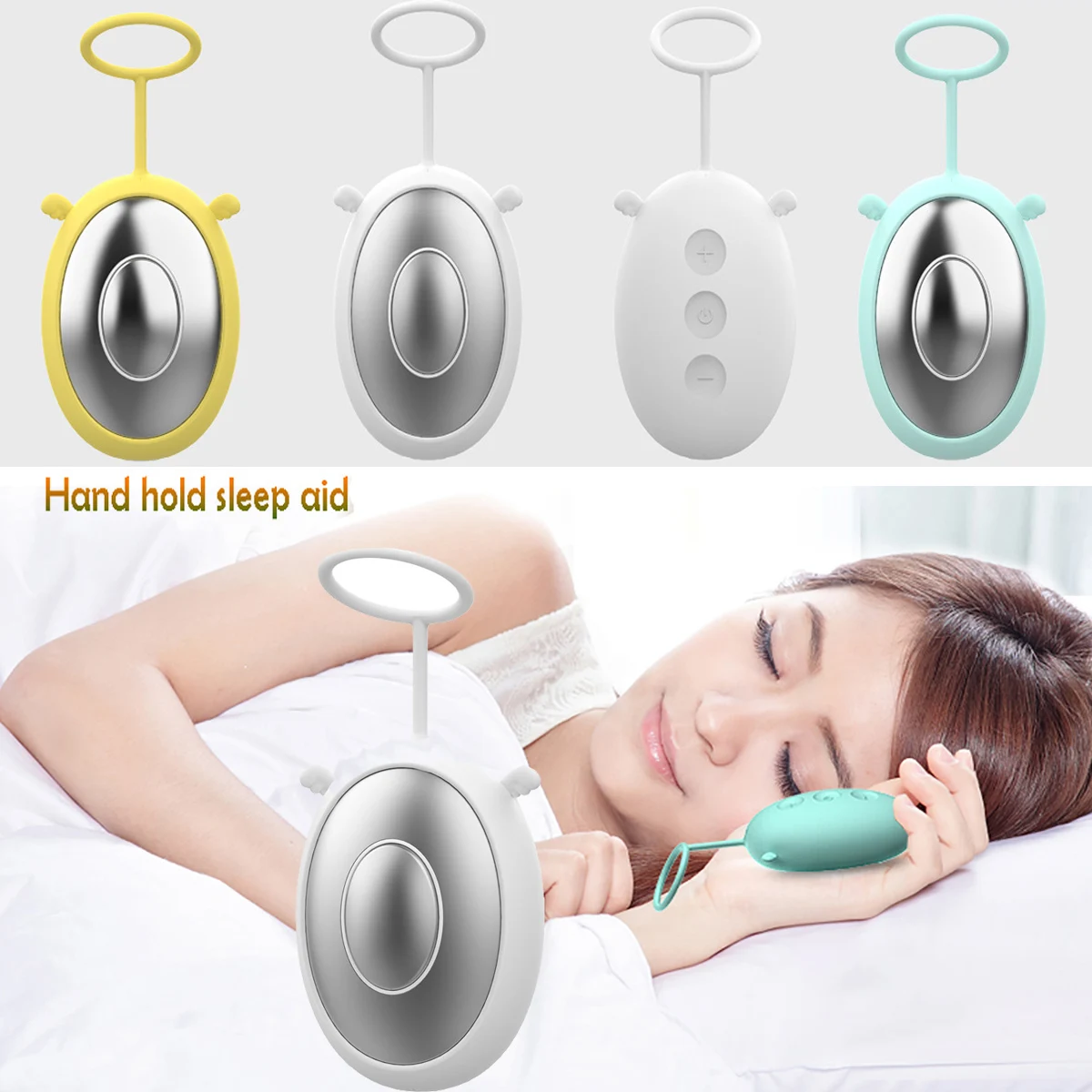 Insomnia Device Anxiety Depression Sleep Aid Handheld Device Holding ES Micro-current Intelligent Fall Asleep Quickly Device 30a 63a single phase adjustable current protector intelligent auto recovery overcurrent protection device led display amp meter