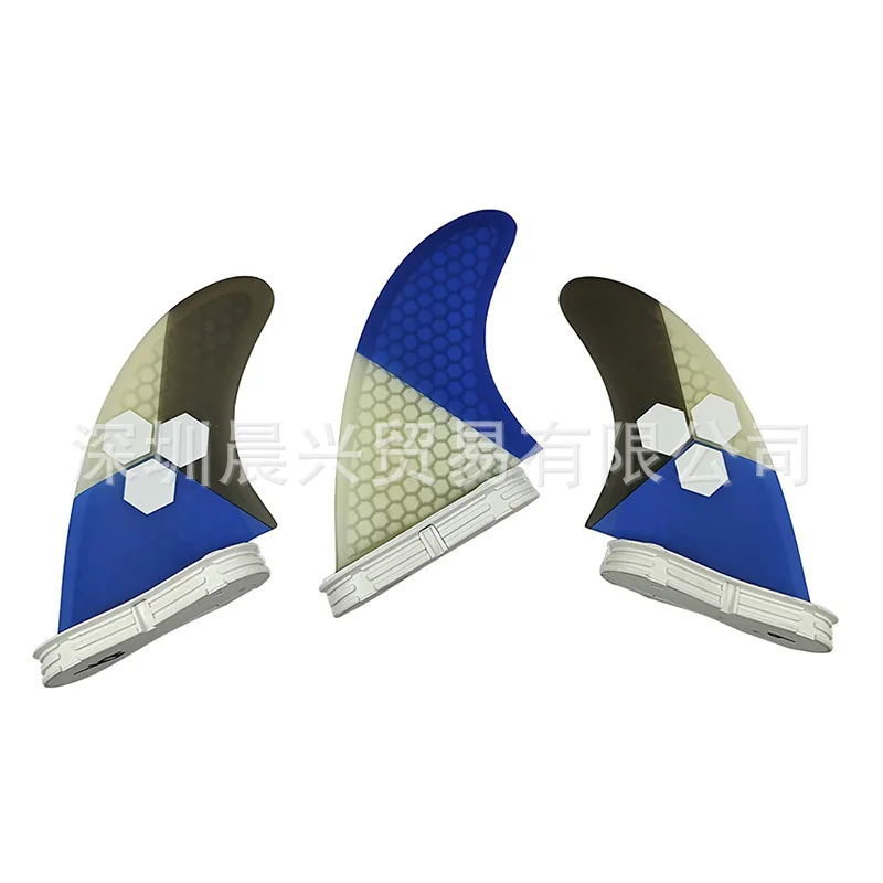 

New 3pcs/Set Surf Board Fin Double Tab KMFCS2 G5 Surfboard Fins Thruster G7 Multicolor Fin For Sup Surfing Blue/Red/Yellow