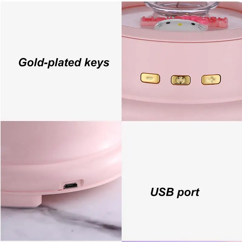 Crystal Ball Wireless Speaker Wishing Bottle Sound Box Ball Light Show Wireless Speaker Speakers Ornament Light Up For Her