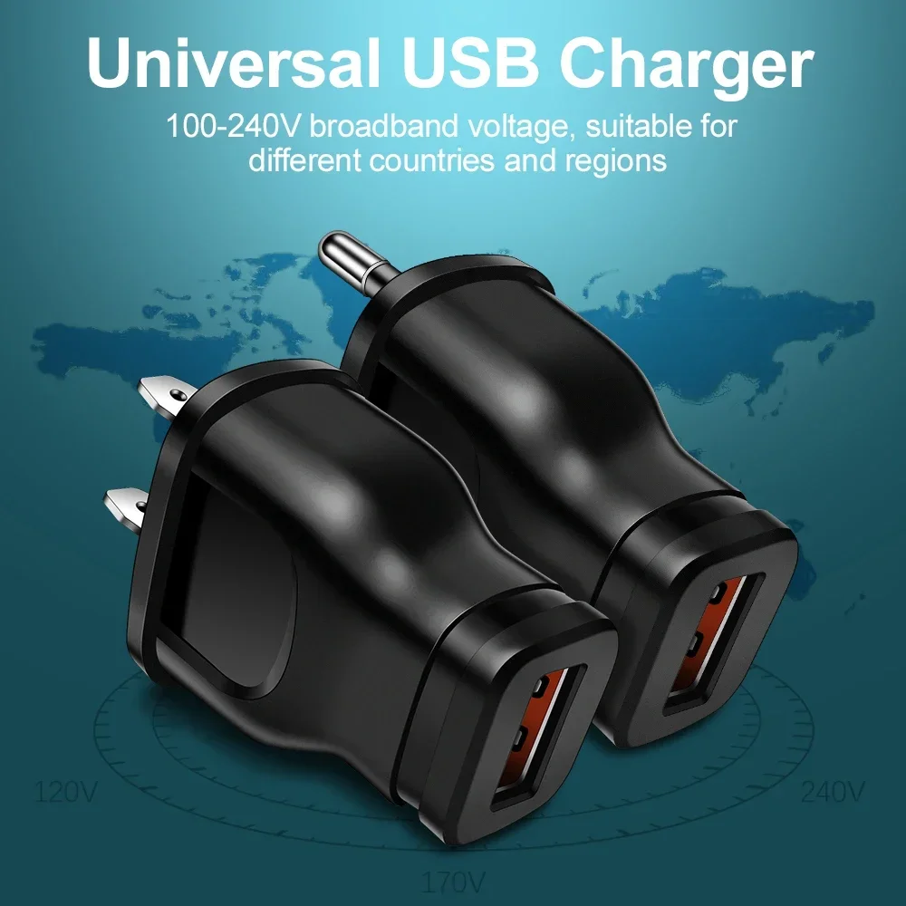 Power Adapter USB Universal 5V 1A AC/DC Charger Adapter Travel Wall 220V TO 5V Charge Mobile Phone EU US Plug