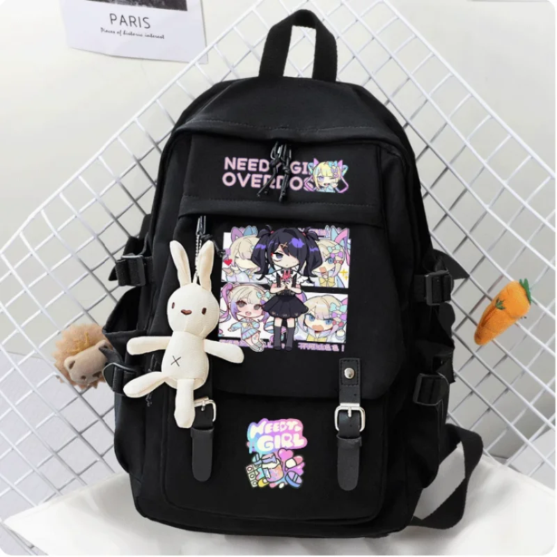 Anime NEEDY GIRL OVERDOSE Big Capacity Girls Backpack Travel Bag Boy Teenager Schoolbag