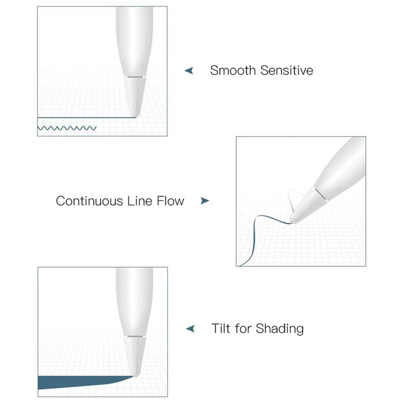 Apple Pencil 1   2    Nib Spare Replace,White  10  ü 