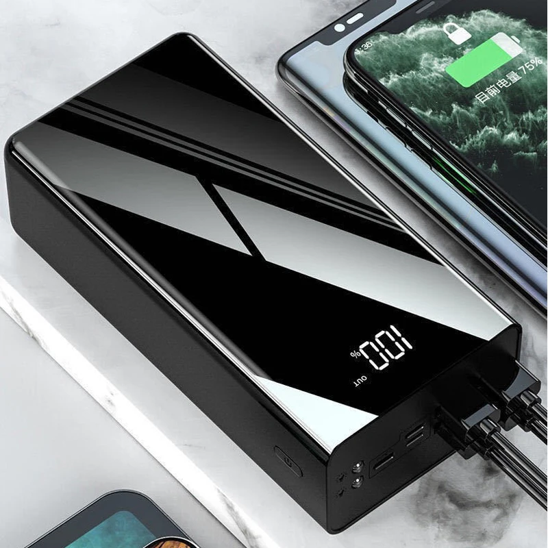 Power Bank 60000mAh Portatile Ricarica Rapida Powerbank Caricabatterie Esterno per Cellulare Powerbank 60000 mAh per Xiaomi iPhone_voghion.com