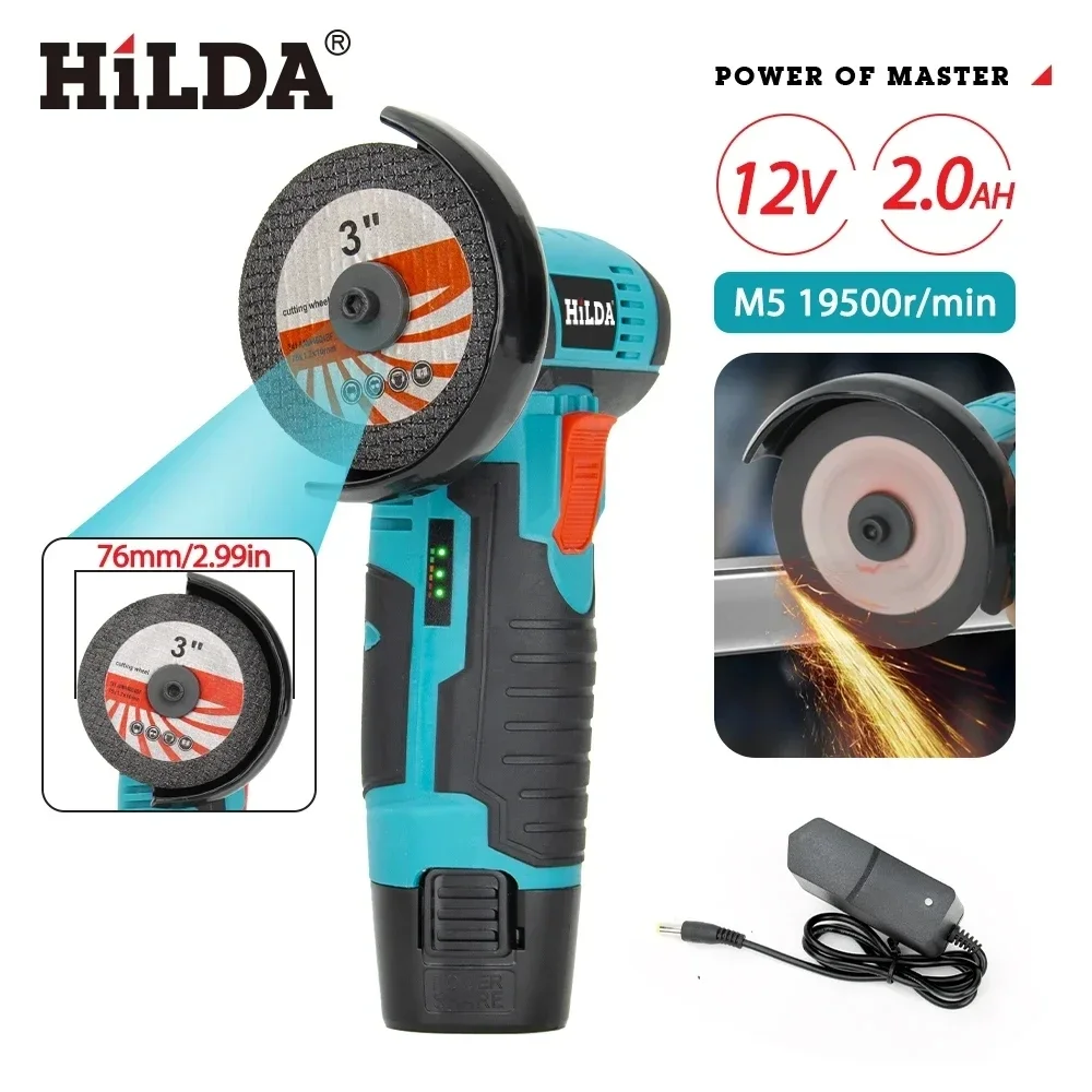 12V Angle Grinder Charging Grinding Tool for Polishing Grinding Diamond Micro Cordless Electric electric angle grinder for HILDA